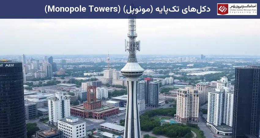 دکل‌های تک‌پایه (مونوپل) (Monopole Towers)