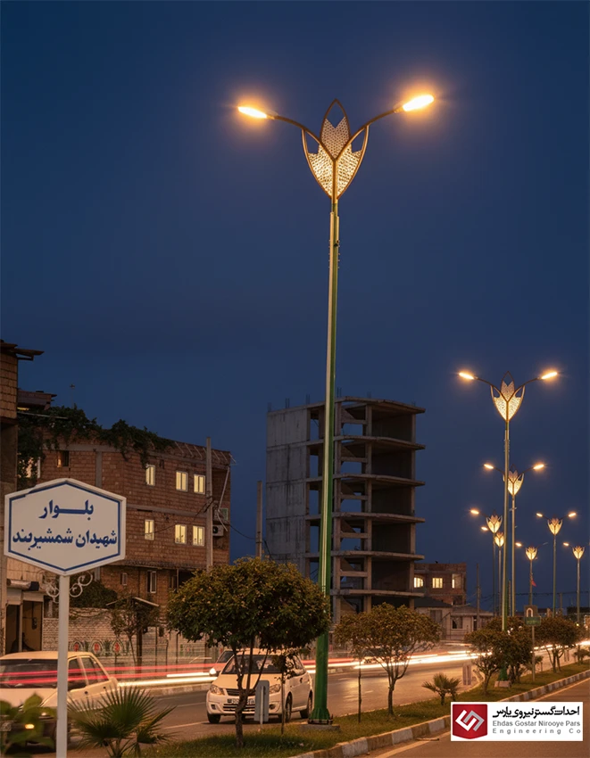 پایه روشنایی خیابان